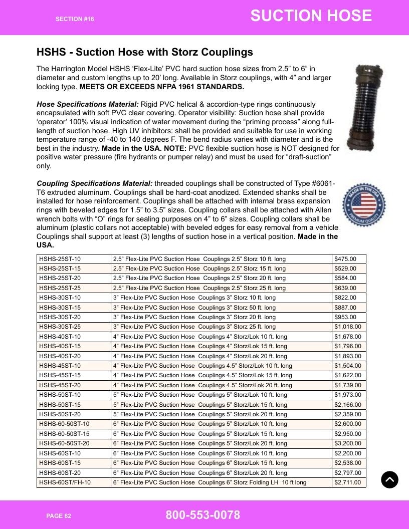 Harrington Inc Fire Equipment Catalog Weekly Ad January 1 - December 31, 2026