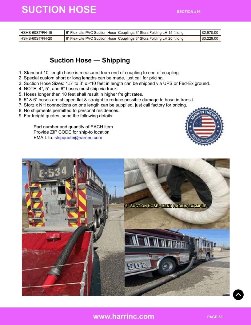 Harrington Inc Fire Equipment Catalog Weekly Ad January 1 - December 31, 2026