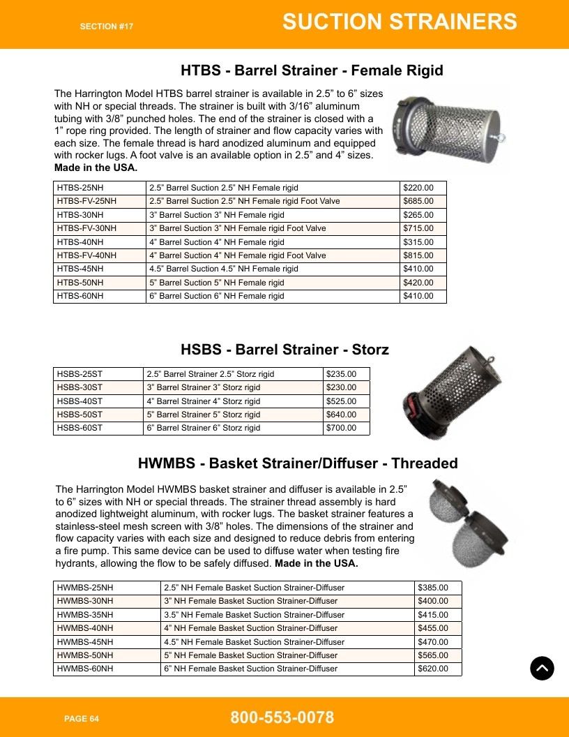 Harrington Inc Fire Equipment Catalog Weekly Ad January 1 - December 31, 2026