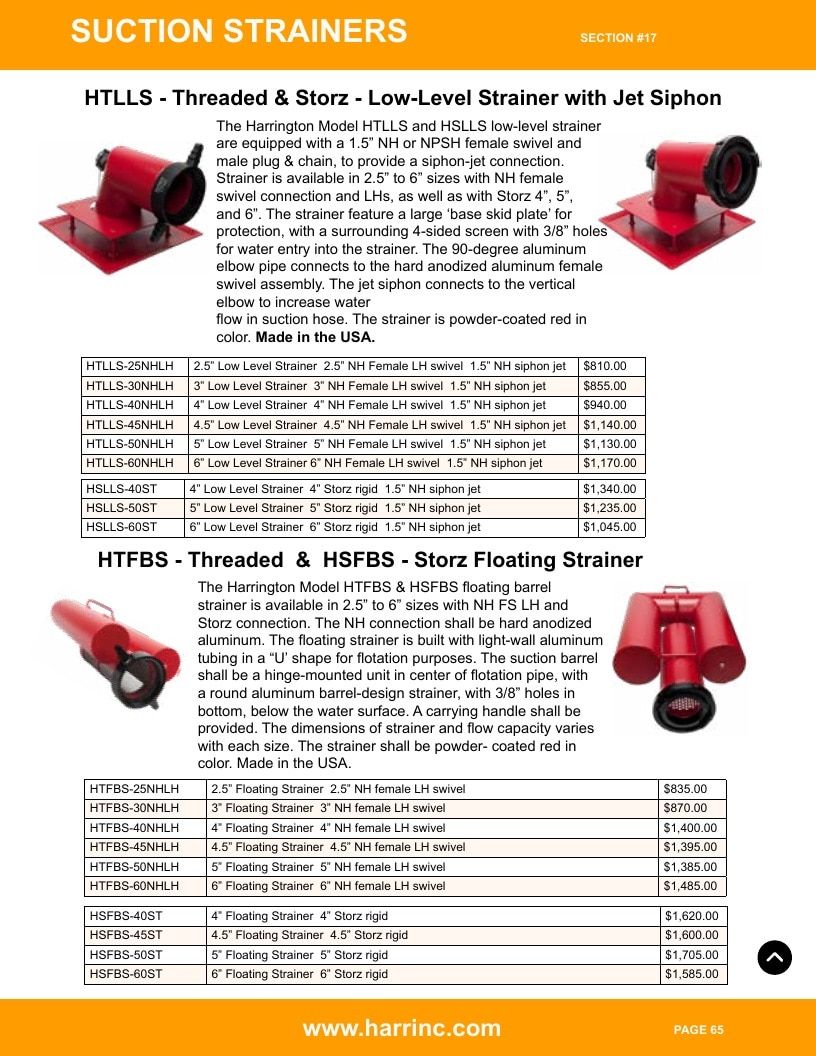 Harrington Inc Fire Equipment Catalog Weekly Ad January 1 - December 31, 2026