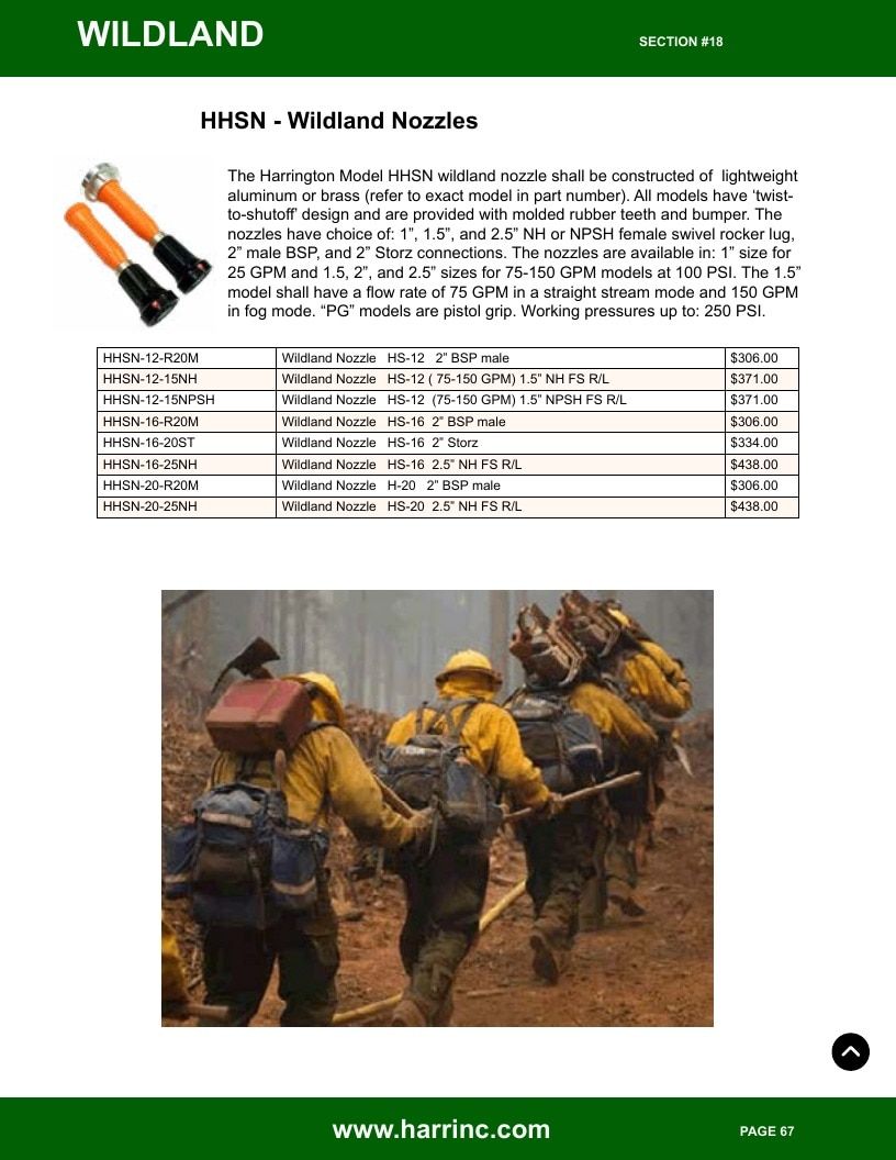 Harrington Inc Fire Equipment Catalog Weekly Ad January 1 - December 31, 2026