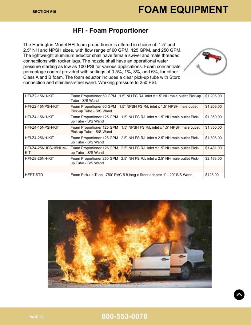 Harrington Inc Fire Equipment Catalog Weekly Ad January 1 - December 31, 2026
