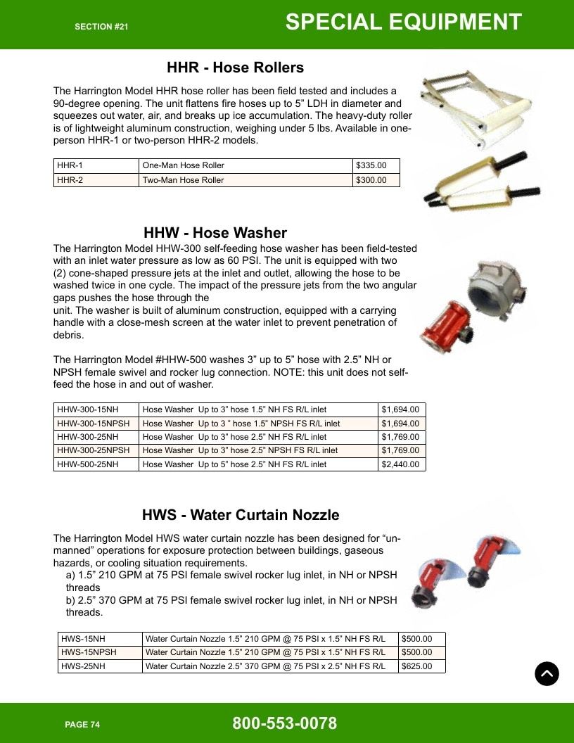 Harrington Inc Fire Equipment Catalog Weekly Ad January 1 - December 31, 2026