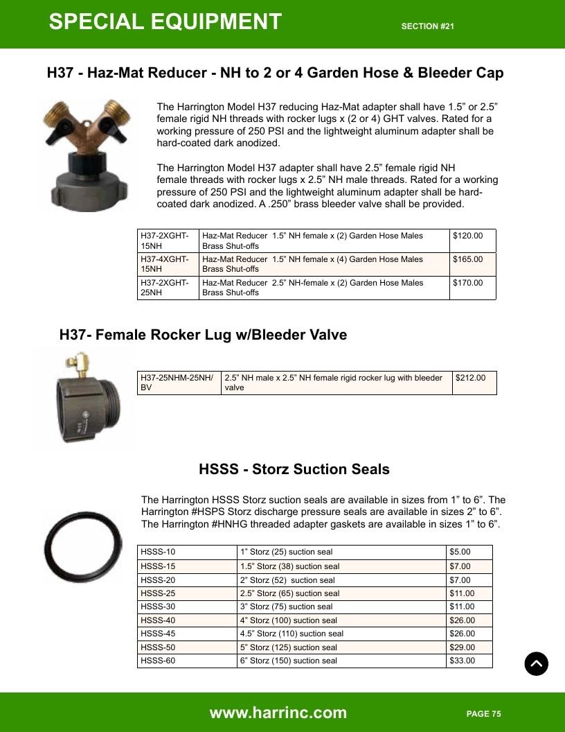 Harrington Inc Fire Equipment Catalog Weekly Ad January 1 - December 31, 2026