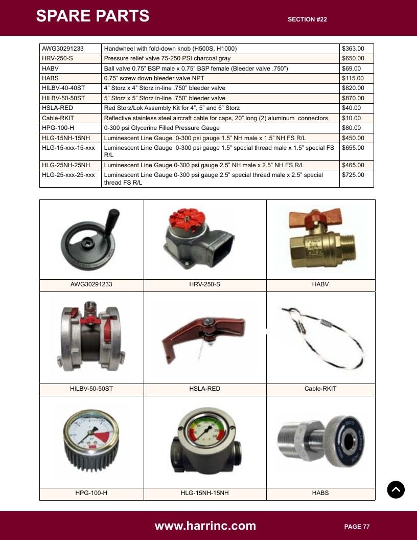 Harrington Inc Fire Equipment Catalog Weekly Ad January 1 - December 31, 2026