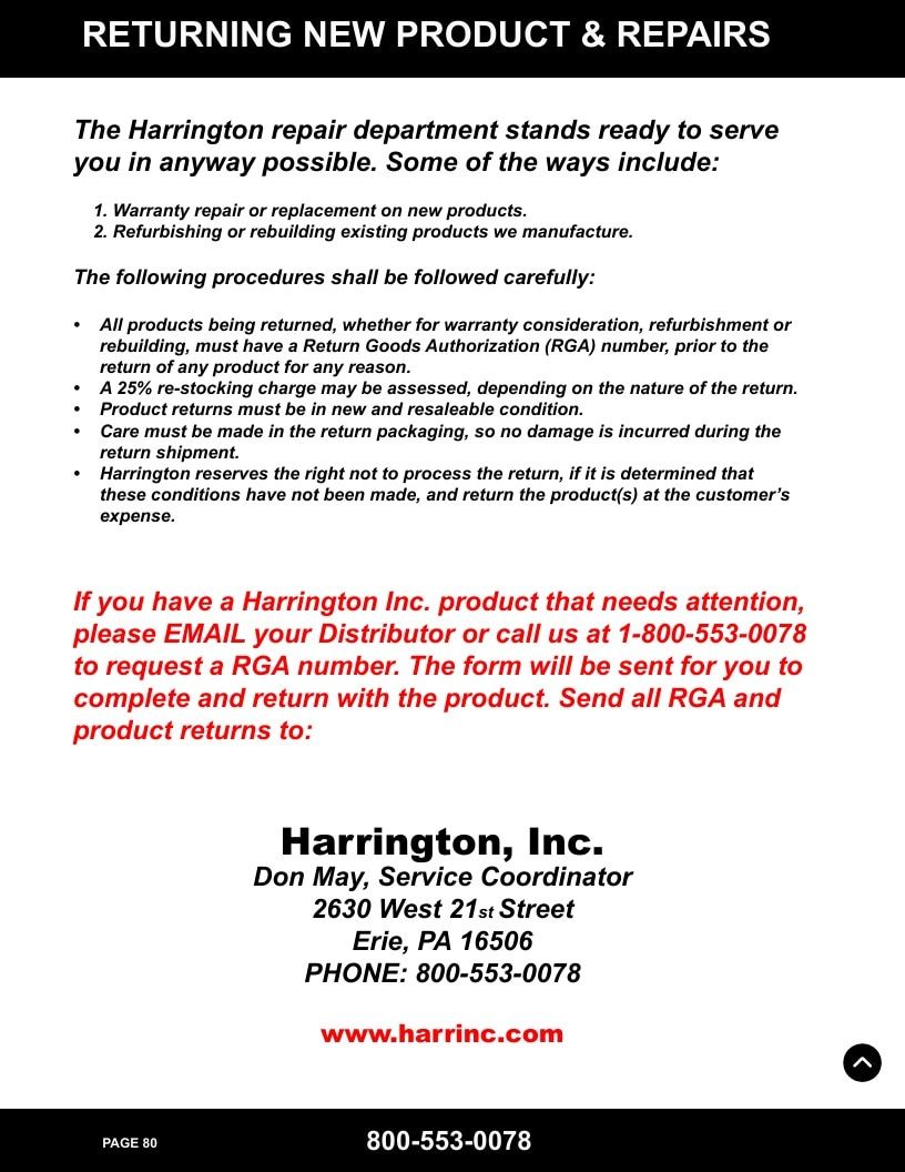 Harrington Inc Fire Equipment Catalog Weekly Ad January 1 - December 31, 2026