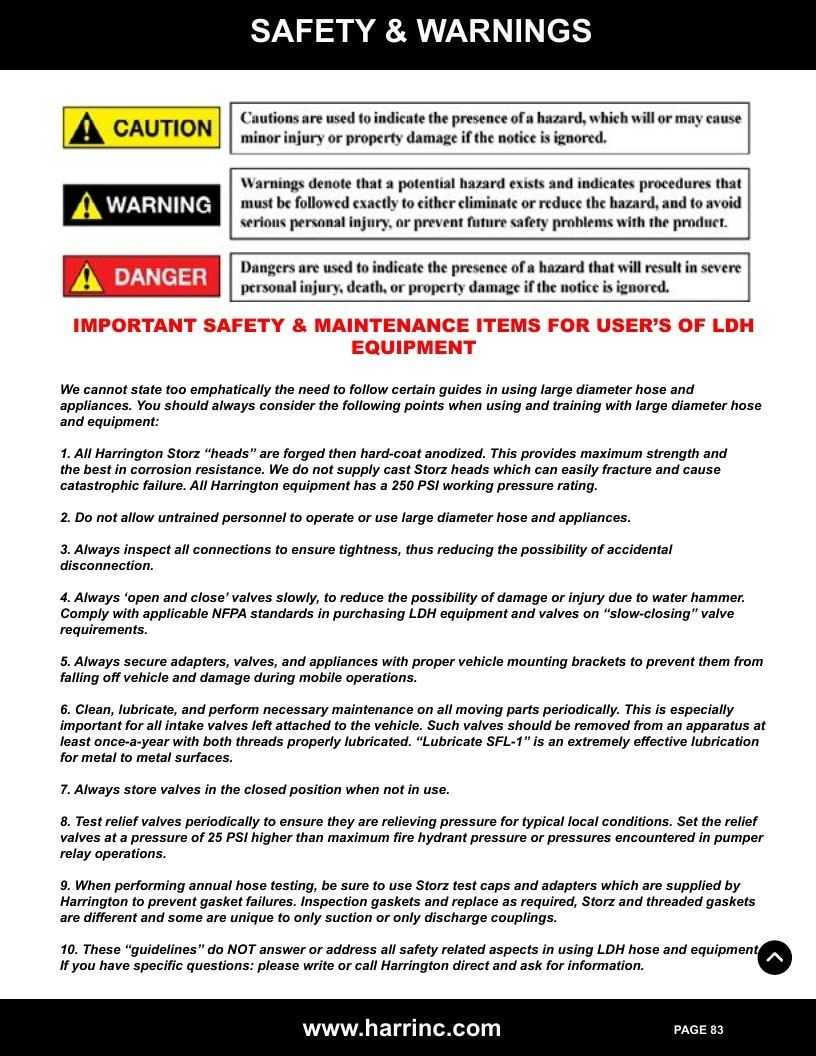 Harrington Inc Fire Equipment Catalog Weekly Ad January 1 - December 31, 2026