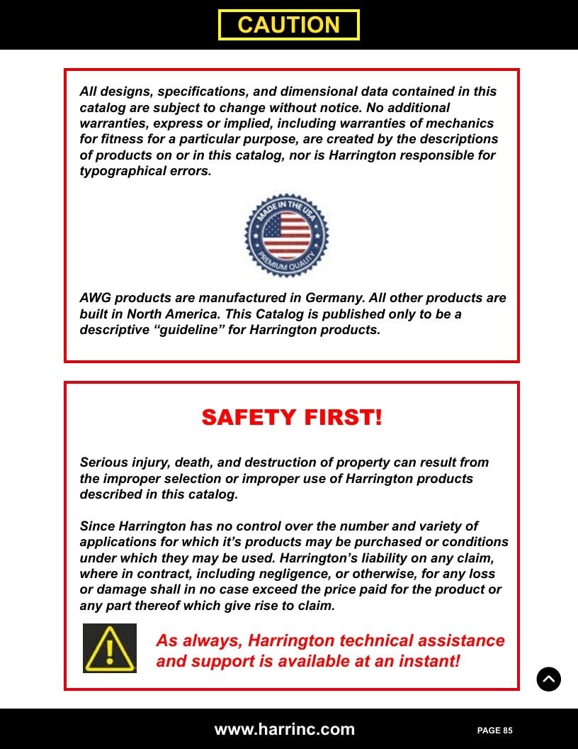 Harrington Inc Fire Equipment Catalog Weekly Ad January 1 - December 31, 2026