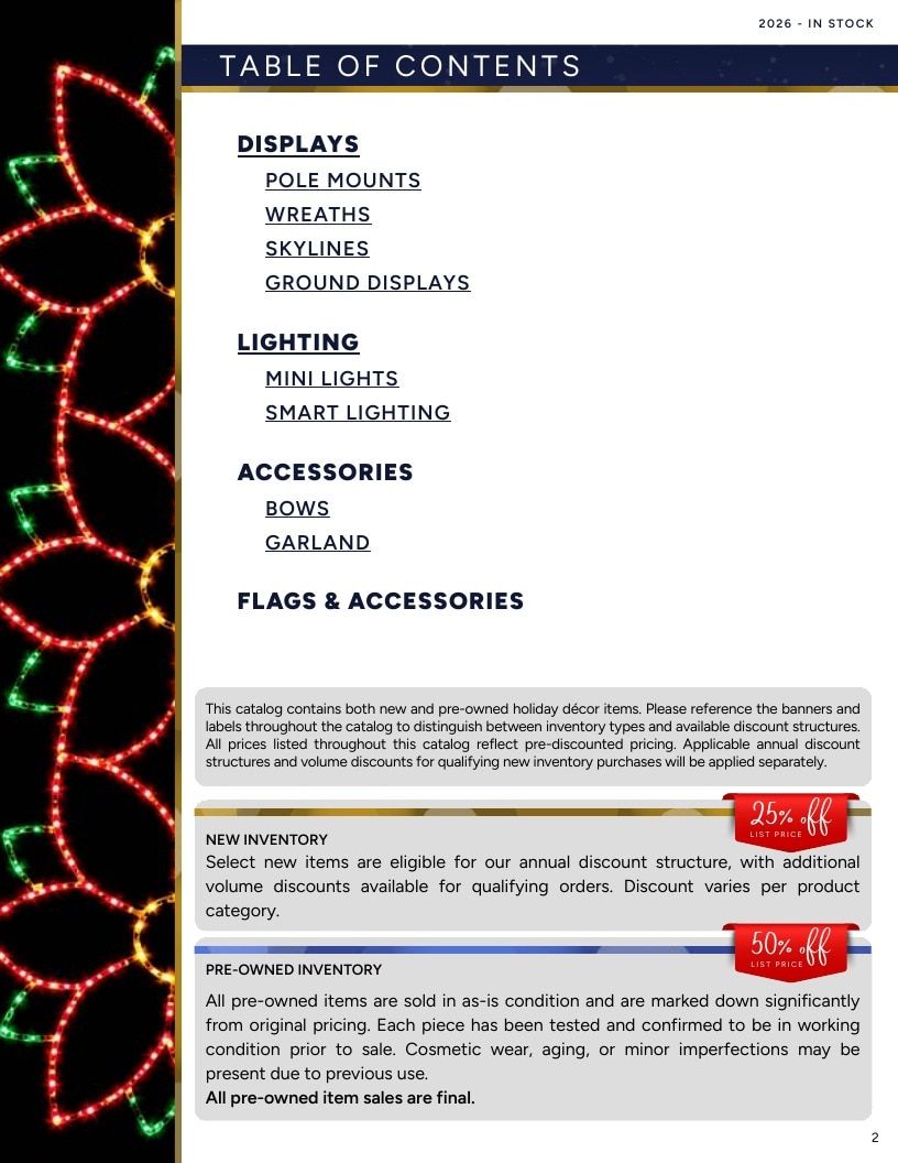 Holiday Outdoor Decor In Stock Catalog Weekly Ad January 1 - December 31, 2026