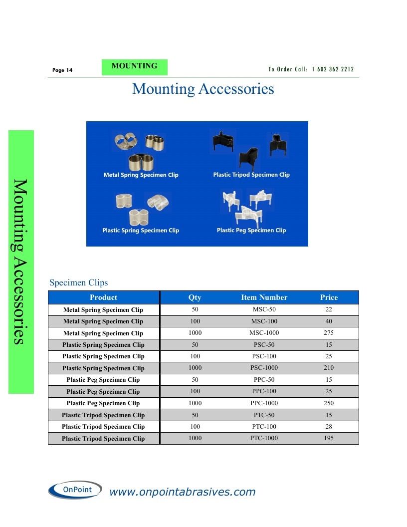 OnPoint Abrasives Abrasives Catalog Weekly Ad January 1 - December 31, 2026