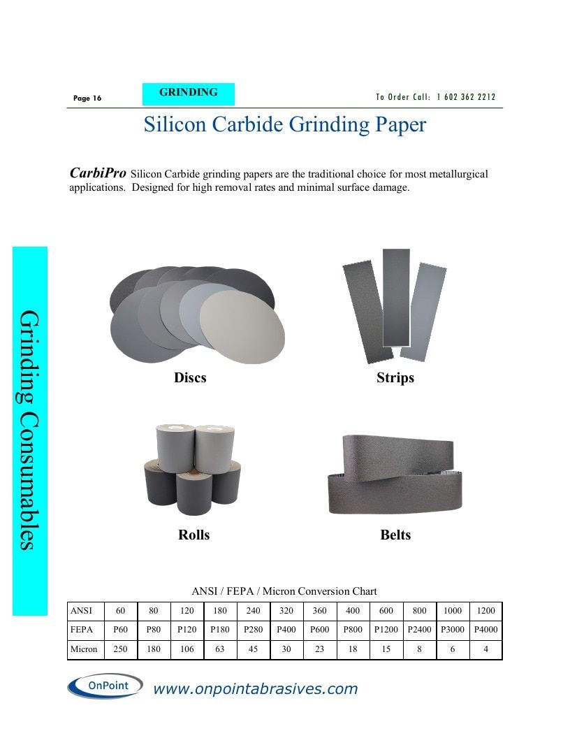 OnPoint Abrasives Abrasives Catalog Weekly Ad January 1 - December 31, 2026