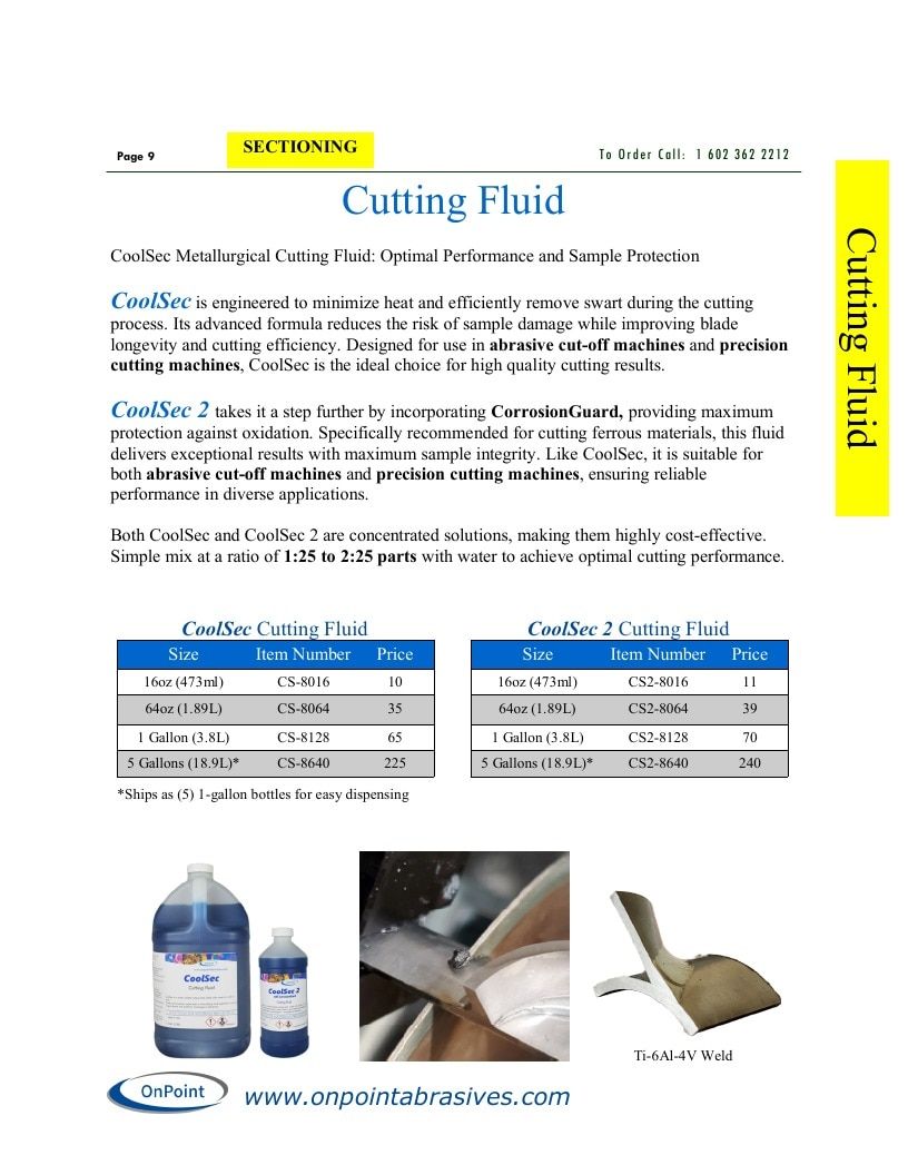 OnPoint Abrasives Abrasives Catalog Weekly Ad January 1 - December 31, 2026