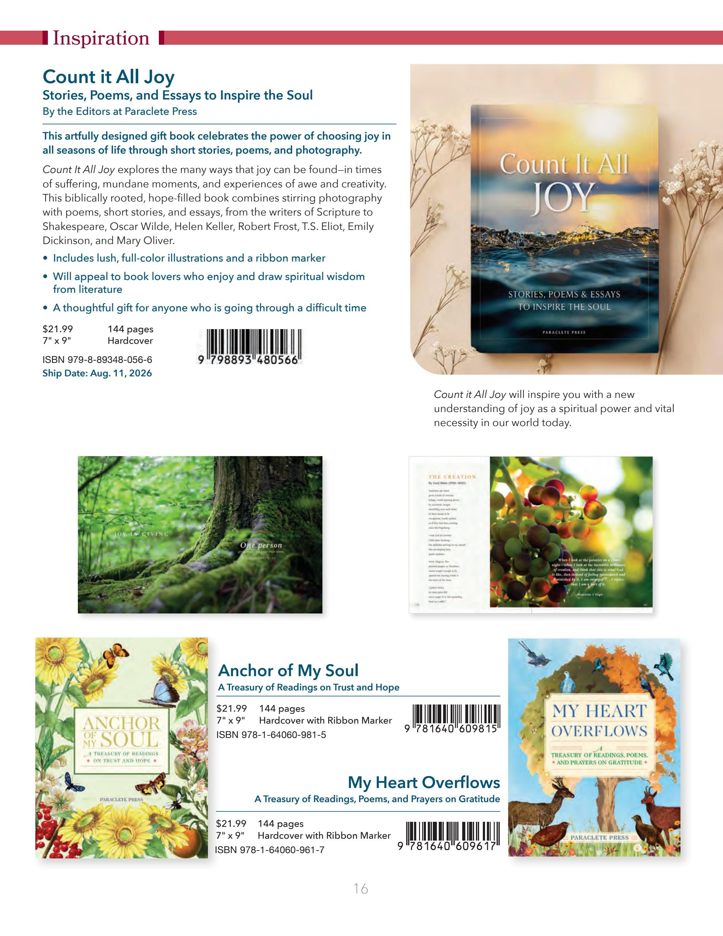 Paraclete Press Fall Book Catalog Weekly Ad January 1 - December 31, 2026