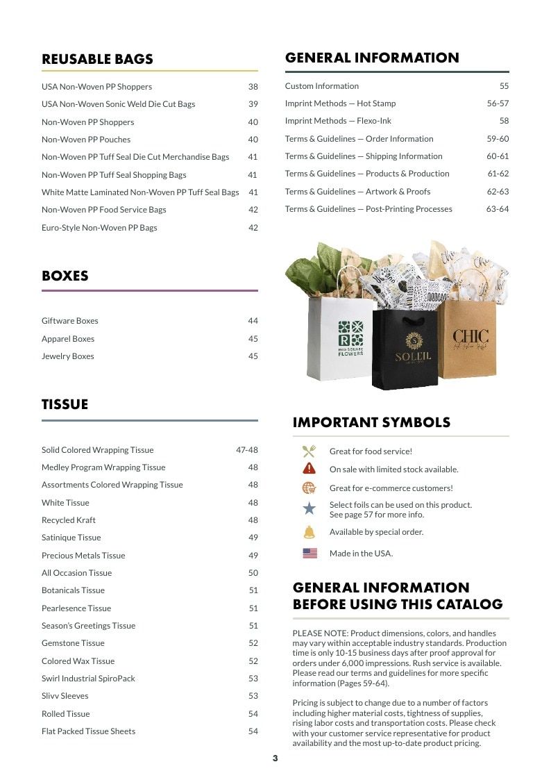 Packaging Solutions Packaging Catalog Weekly Ad January 1 - December 31, 2026