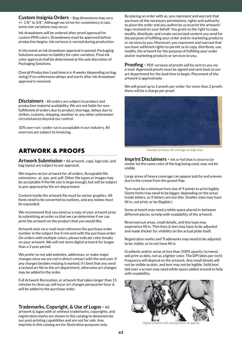 Packaging Solutions Packaging Catalog Weekly Ad January 1 - December 31, 2026