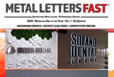 Metal Letters Fast Signage Catalog Weekly Ad January 1 - December 31, 2026
