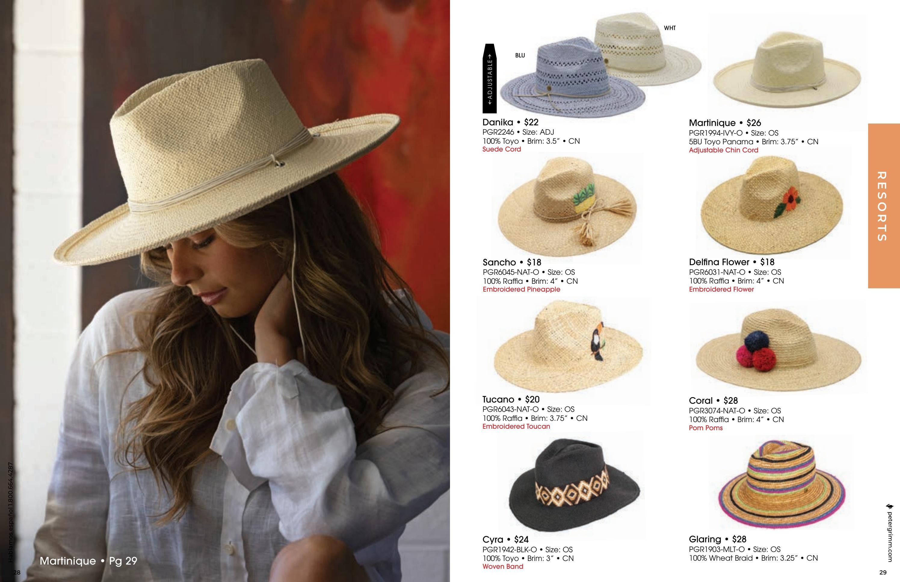 Peter Grimm Spring and Summer Hats Catalog Weekly Ad January 1 - December 31, 2026