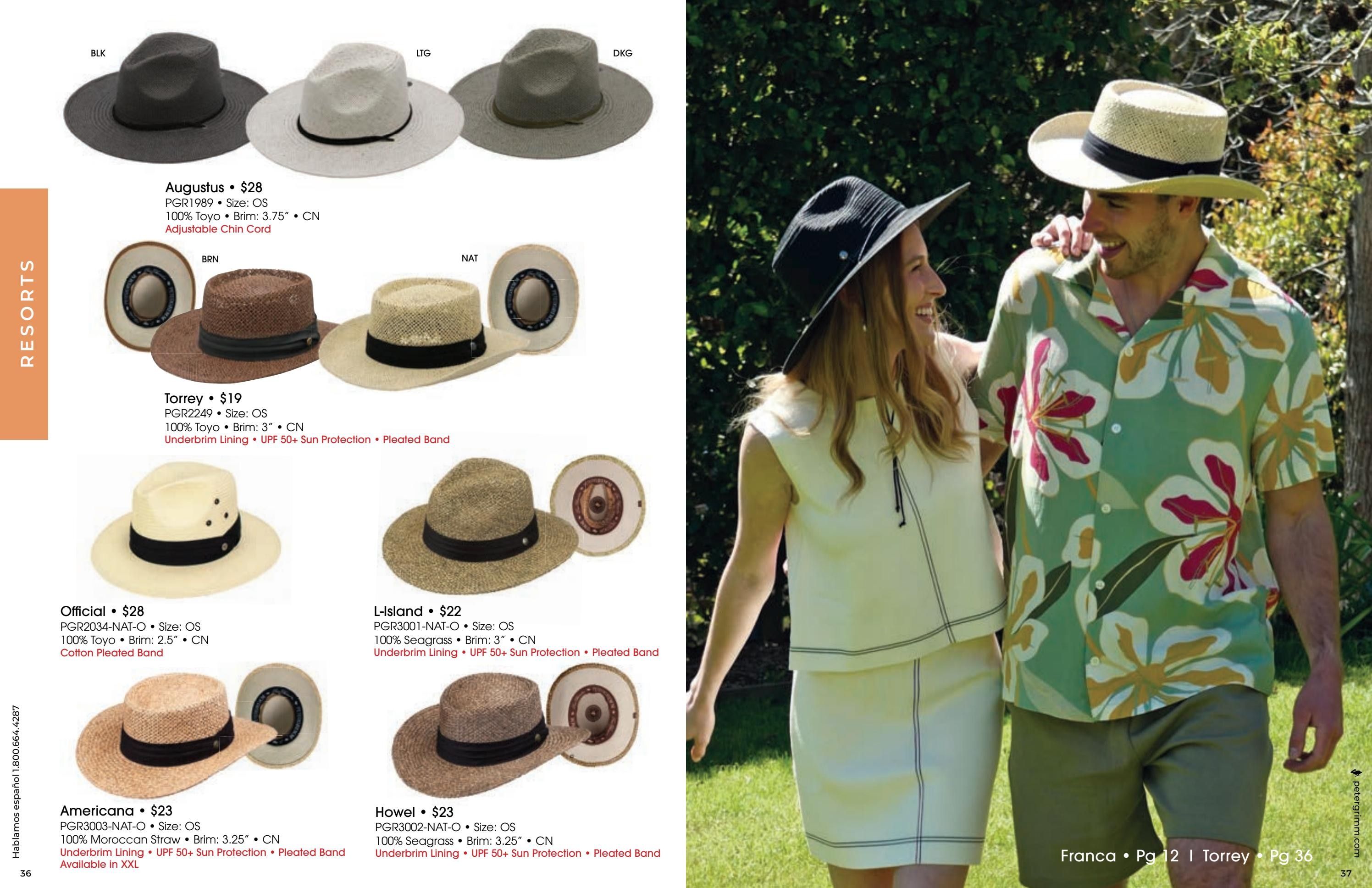 Peter Grimm Spring and Summer Hats Catalog Weekly Ad January 1 - December 31, 2026