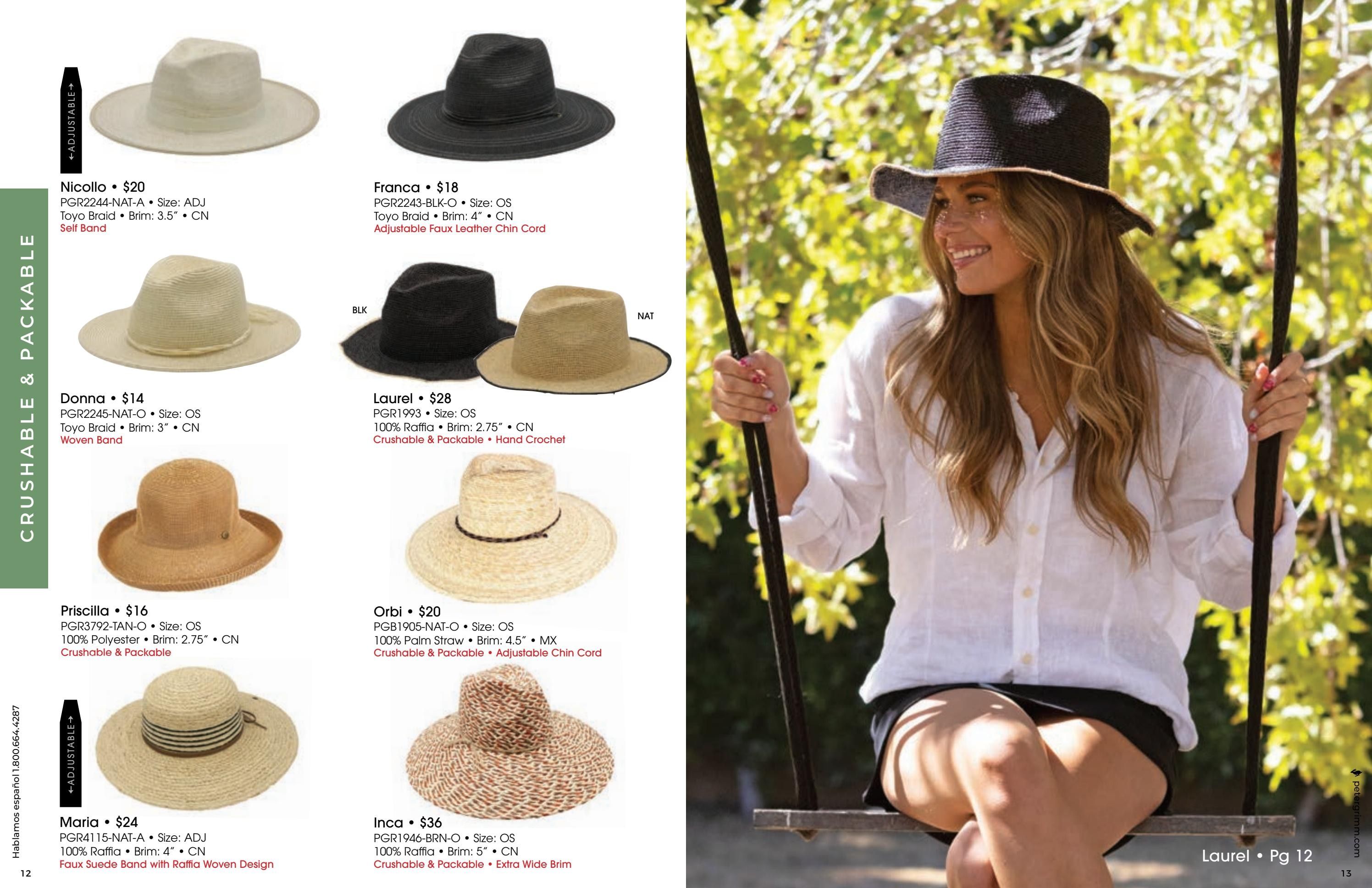 Peter Grimm Spring and Summer Hats Catalog Weekly Ad January 1 - December 31, 2026