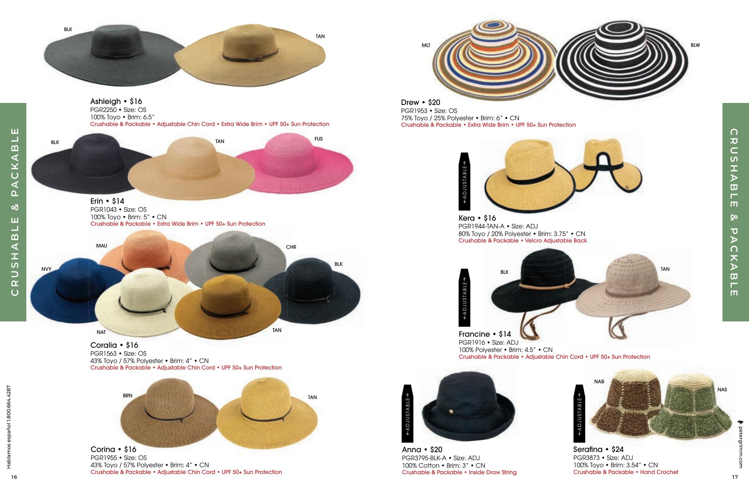 Peter Grimm Spring and Summer Hats Catalog Weekly Ad January 1 - December 31, 2026