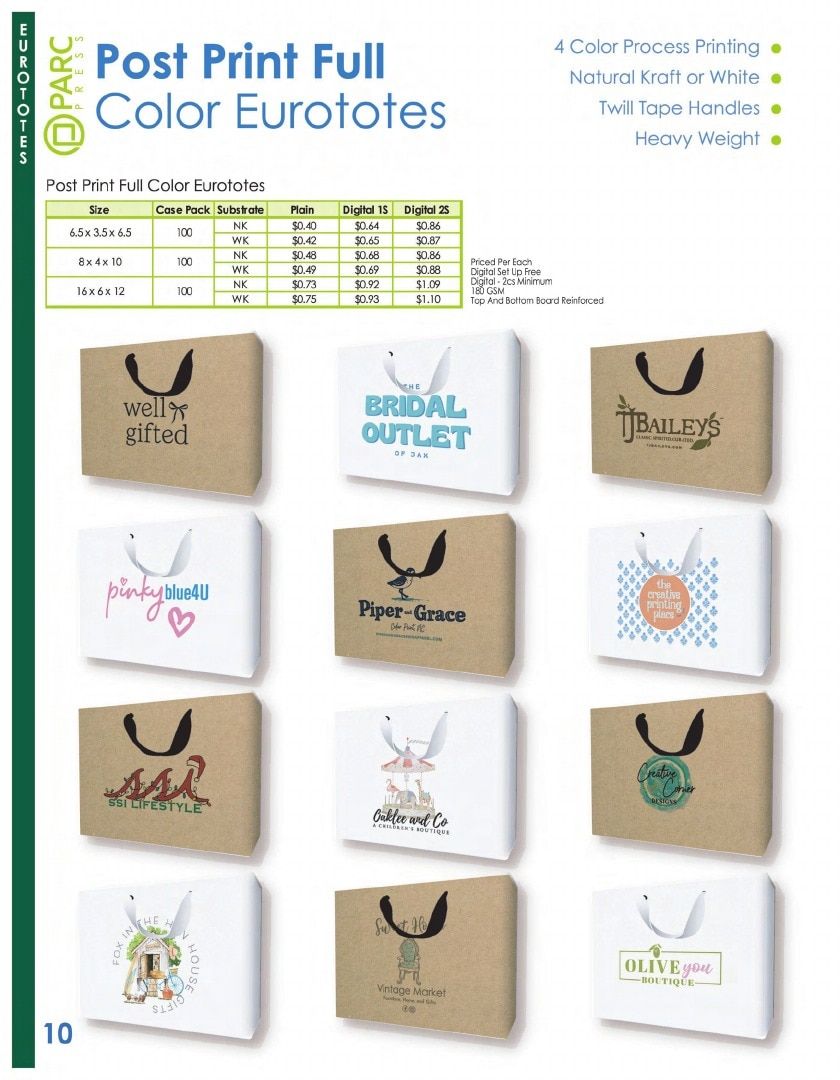PARC Packaging Packaging Products Catalog Weekly Ad January 1 - December 31, 2026