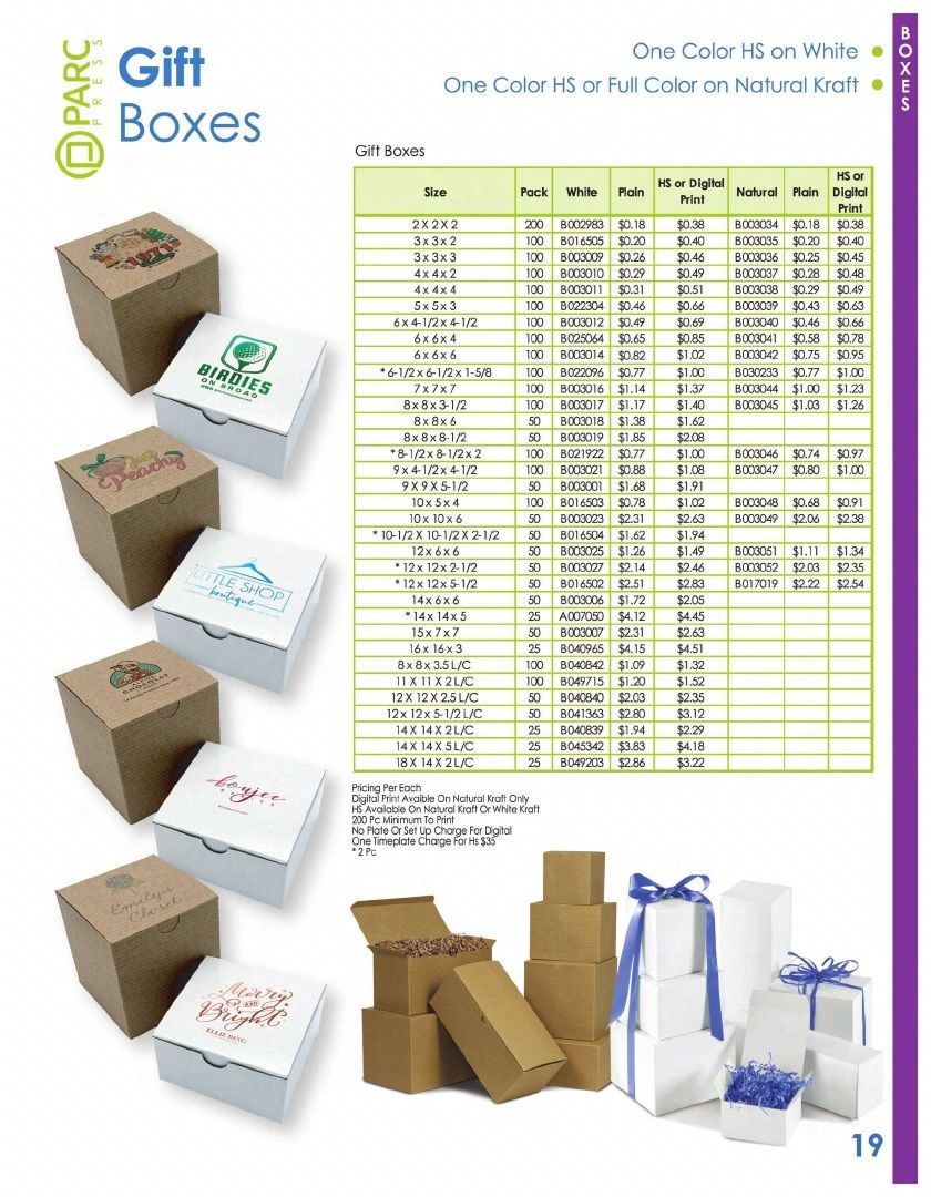 PARC Packaging Packaging Products Catalog Weekly Ad January 1 - December 31, 2026