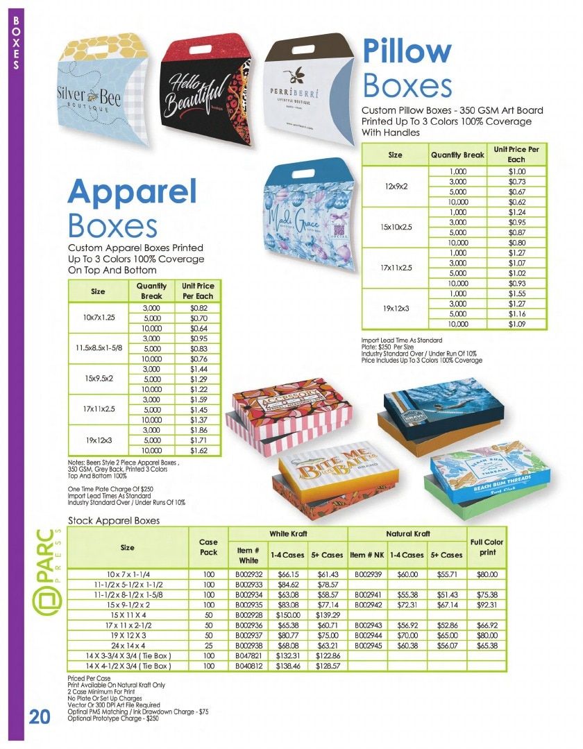 PARC Packaging Packaging Products Catalog Weekly Ad January 1 - December 31, 2026