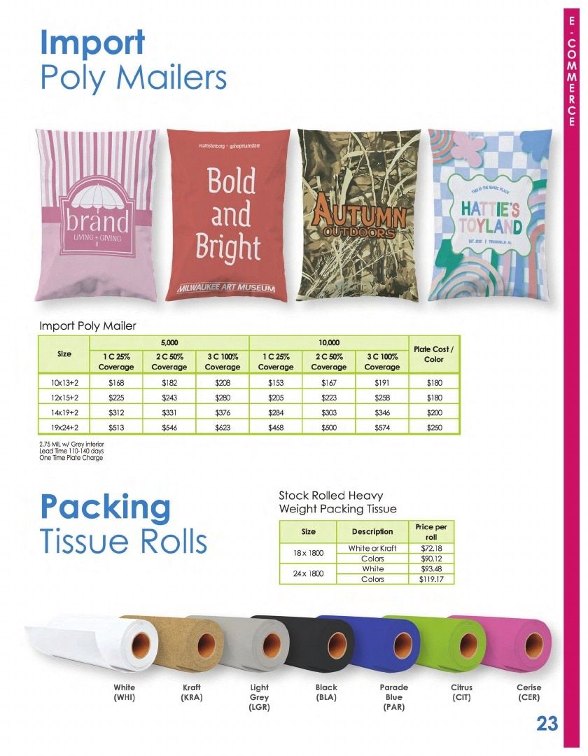 PARC Packaging Packaging Products Catalog Weekly Ad January 1 - December 31, 2026