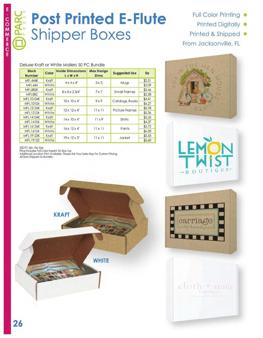 PARC Packaging Packaging Products Catalog Weekly Ad January 1 - December 31, 2026