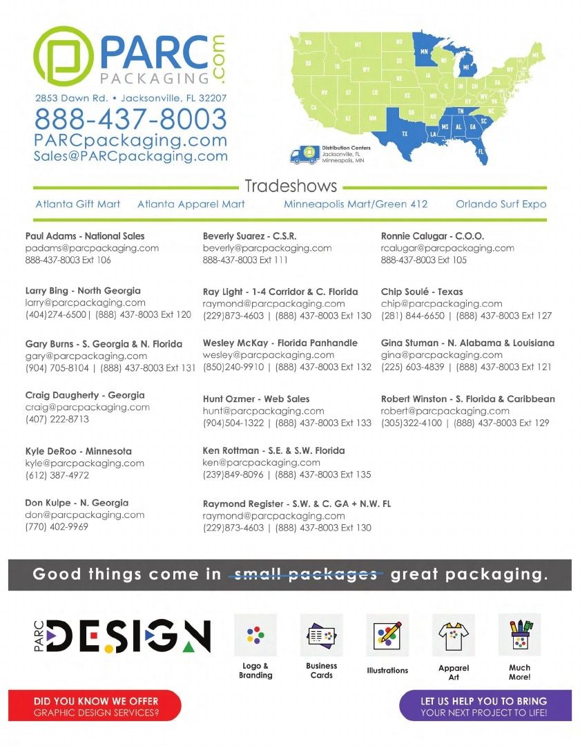 PARC Packaging Packaging Products Catalog Weekly Ad January 1 - December 31, 2026