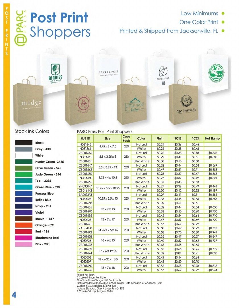 PARC Packaging Packaging Products Catalog Weekly Ad January 1 - December 31, 2026