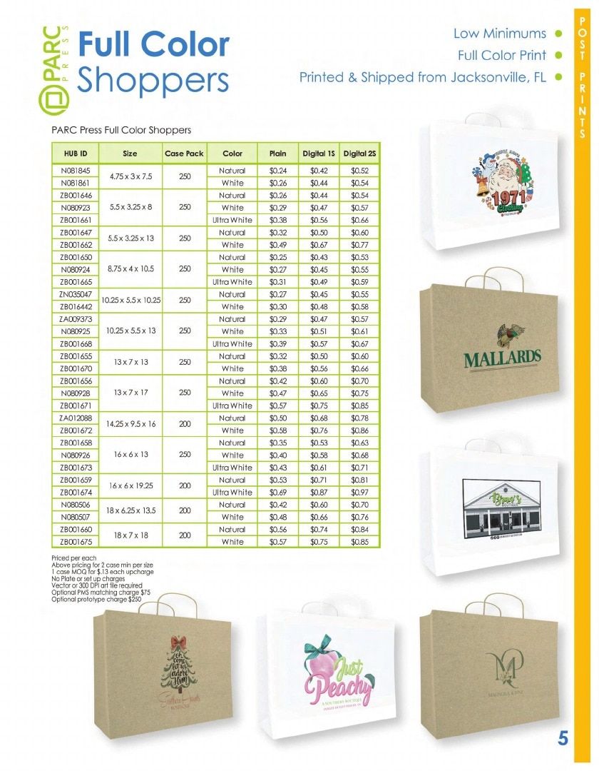 PARC Packaging Packaging Products Catalog Weekly Ad January 1 - December 31, 2026