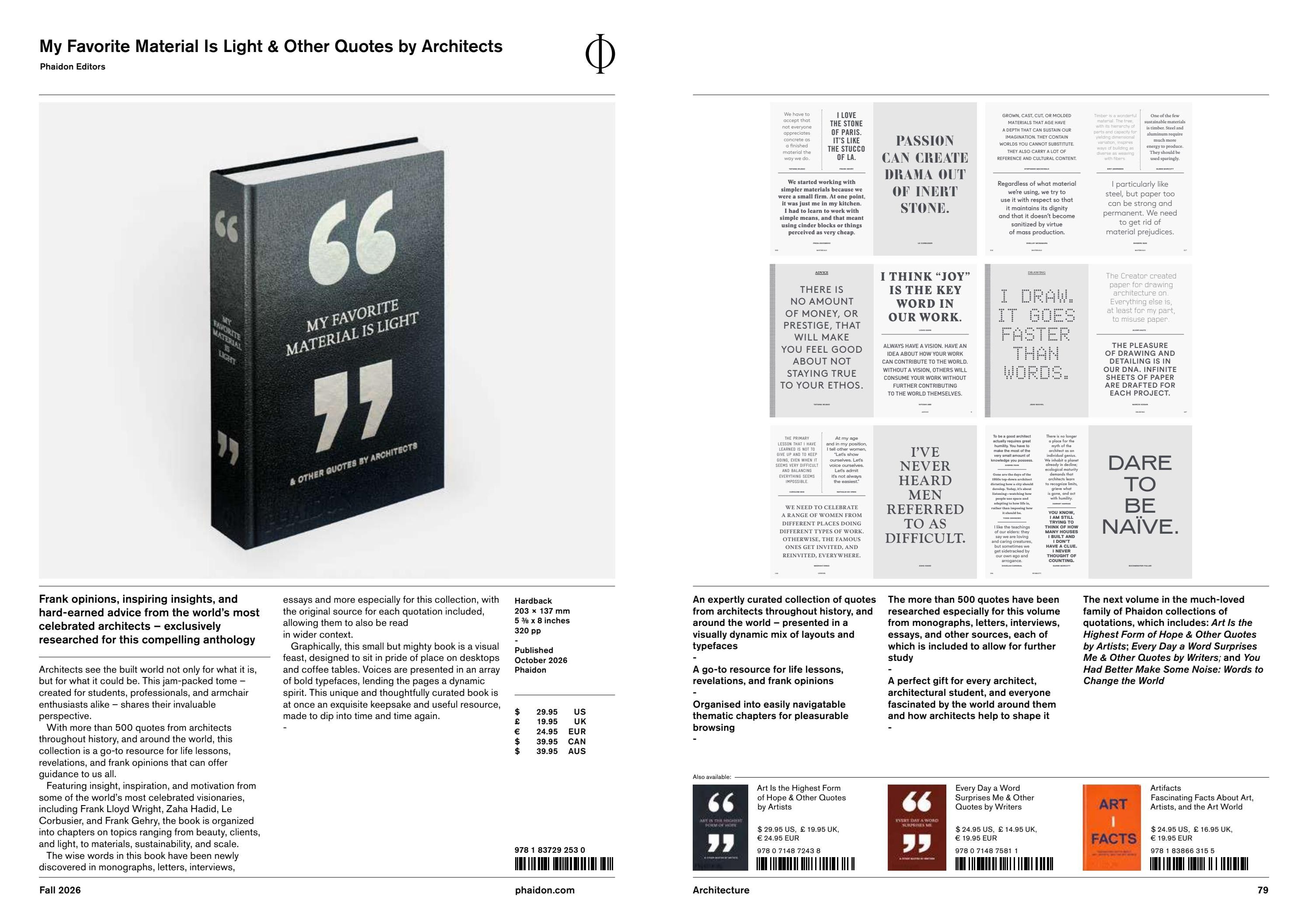 Phaidon Fall Book Catalog Weekly Ad January 1 - December 31, 2026