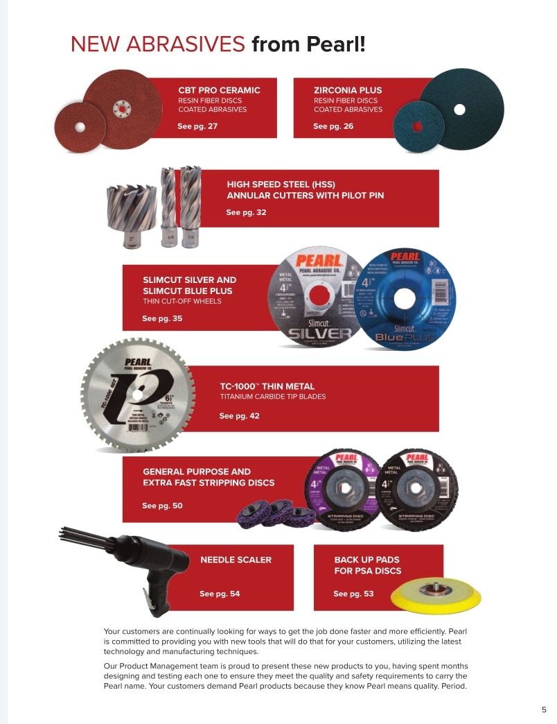 Pearl Abrasive Abrasive Products Catalog Weekly Ad January 1 - December 31, 2026