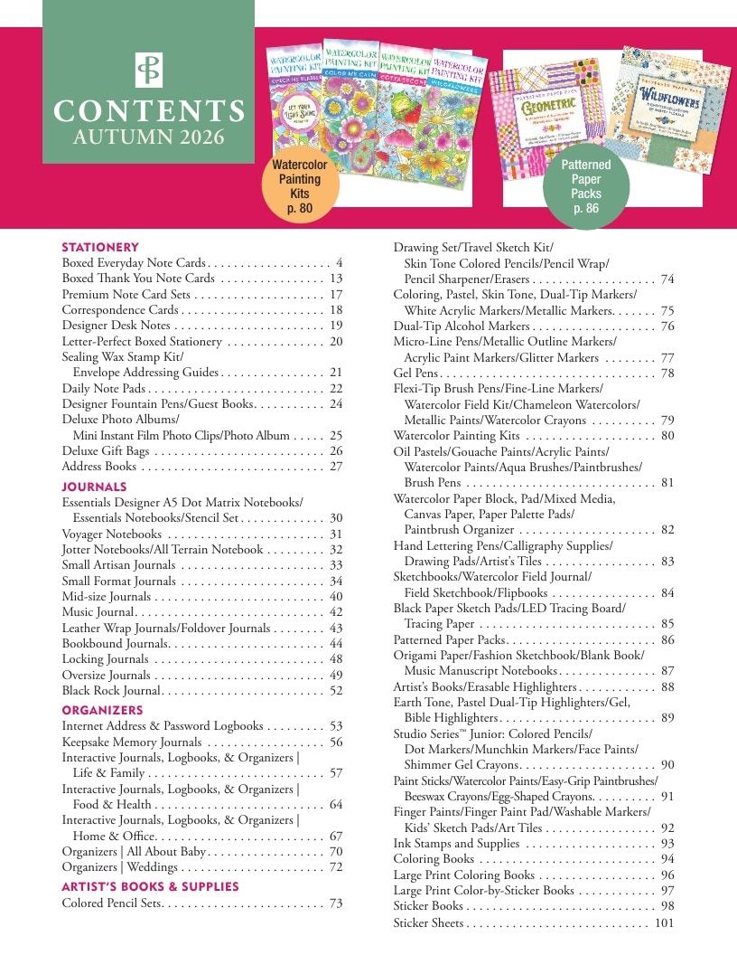 Peter Pauper Press Autumn Gift and Stationery Catalog Weekly Ad January 1 - December 31, 2026