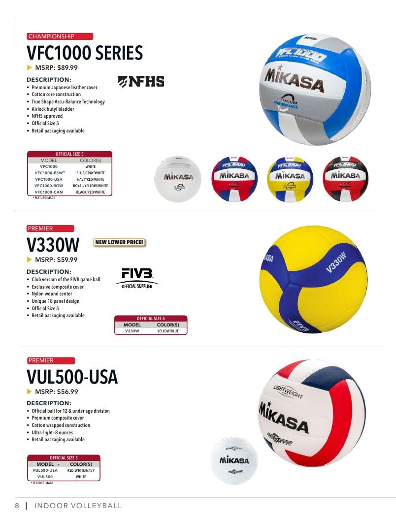 Mikasa Sports USA Sports Equipment Catalog Weekly Ad January 1 - December 31, 2026