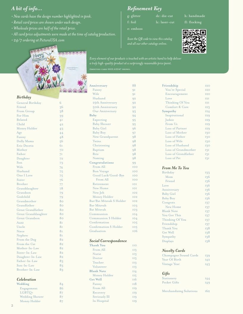 Pictura USA Everyday Cards Catalog Weekly Ad January 1 - December 31, 2026