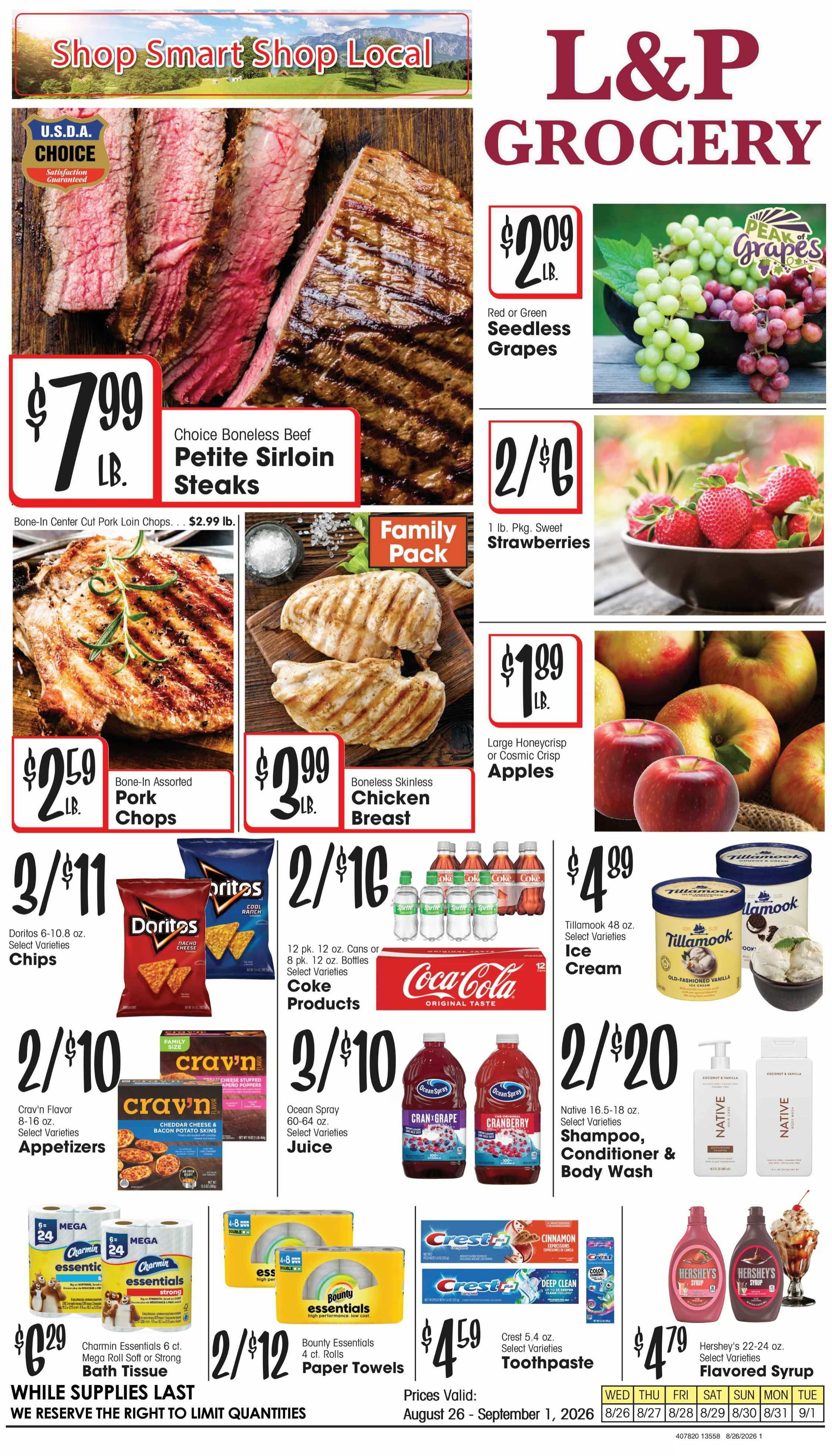 L&P Grocery (215 N Main St, Boulder, MT) Weekly Ad August 26 - September 1, 2026