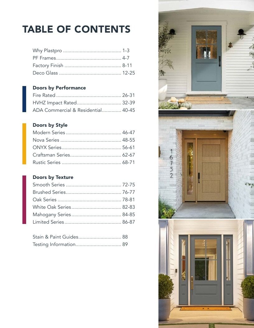 Plastpro Door Products Catalog Weekly Ad January 1 - December 31, 2026