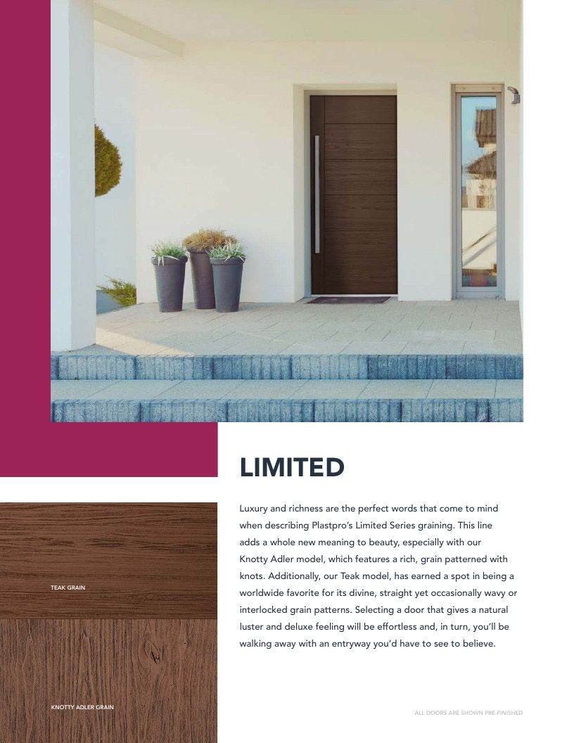 Plastpro Door Products Catalog Weekly Ad January 1 - December 31, 2026