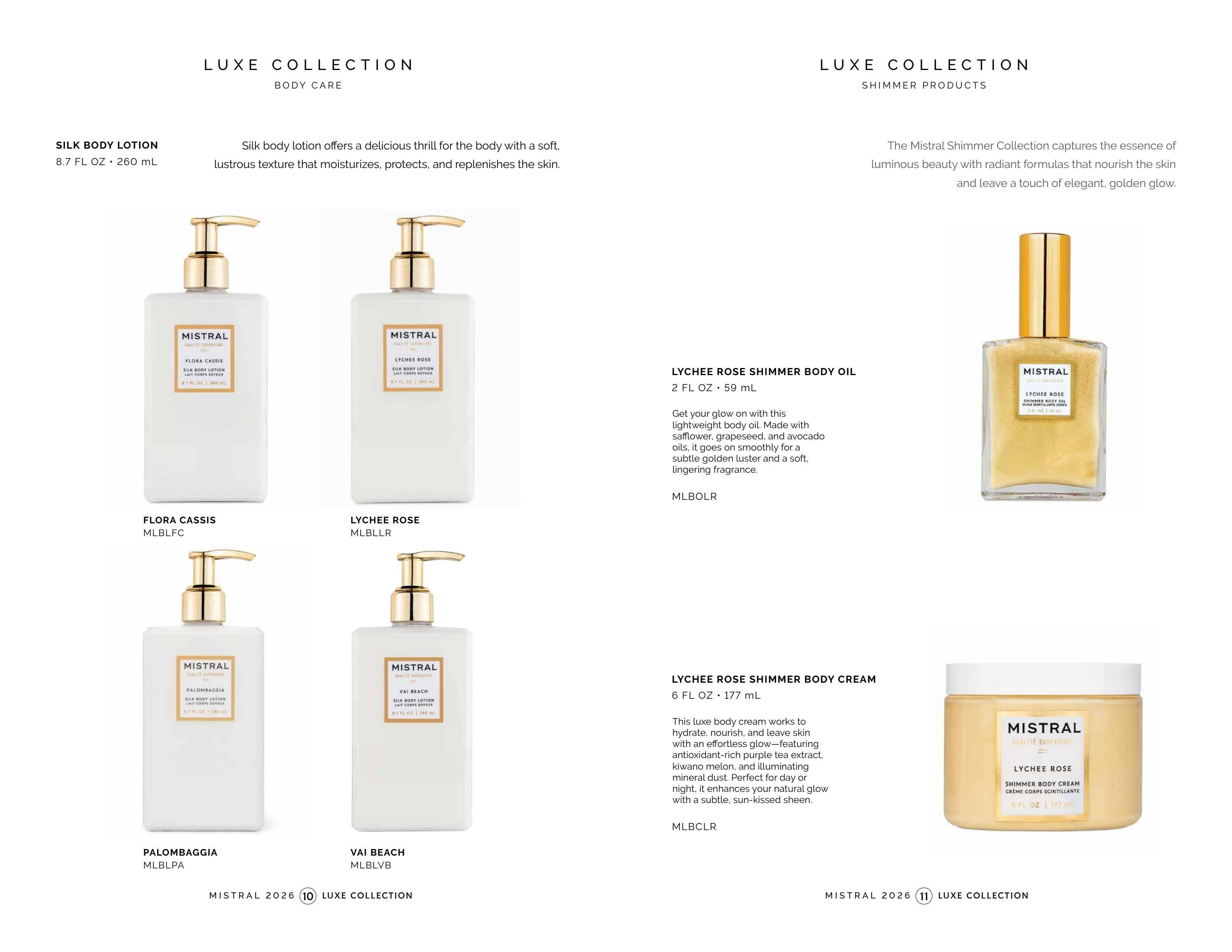 Mistral Luxe Bath and Body Catalog Weekly Ad January 1 - December 31, 2026
