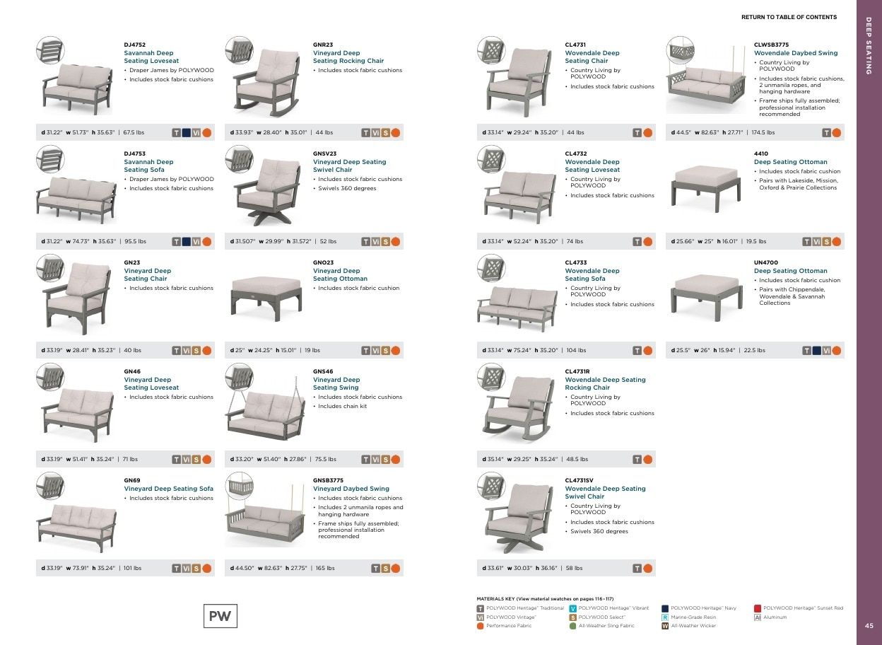POLYWOOD Outdoor Furniture Catalog Weekly Ad January 1 - December 31, 2026