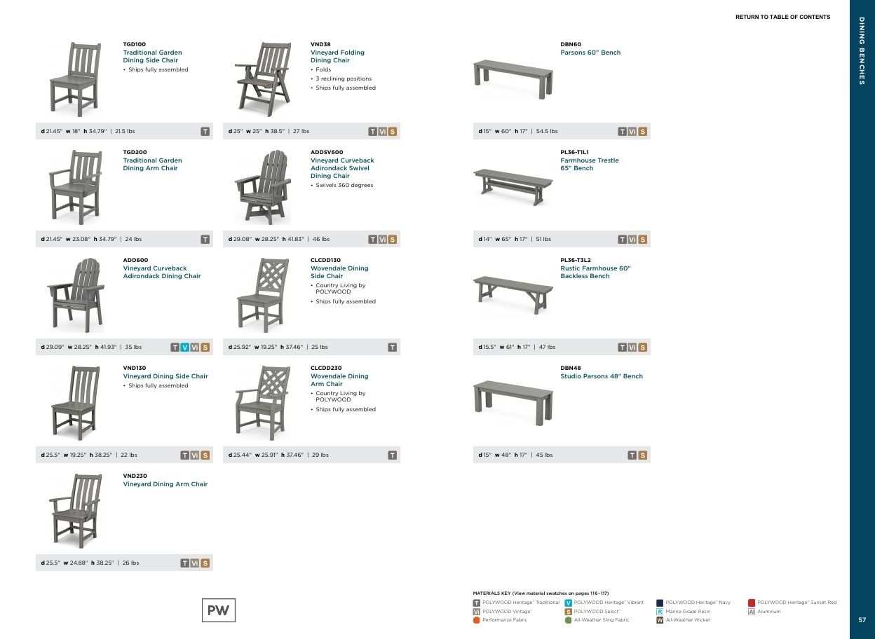 POLYWOOD Outdoor Furniture Catalog Weekly Ad January 1 - December 31, 2026