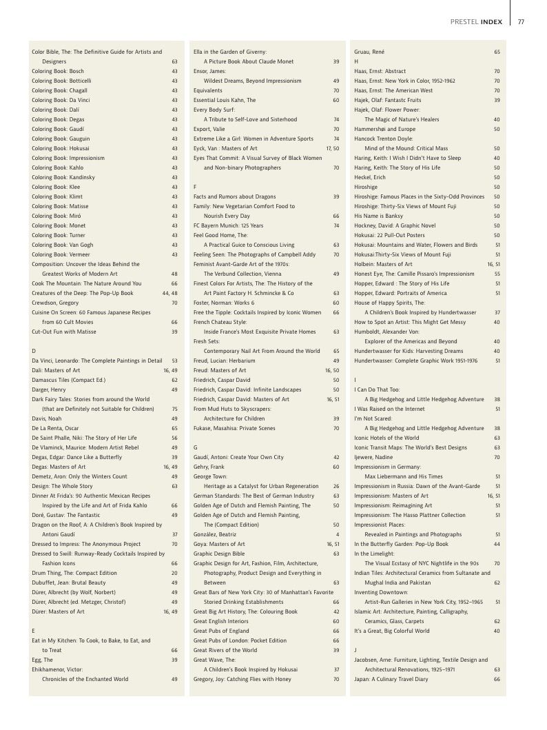 Prestel Art Books Catalog Weekly Ad January 1 - December 31, 2026
