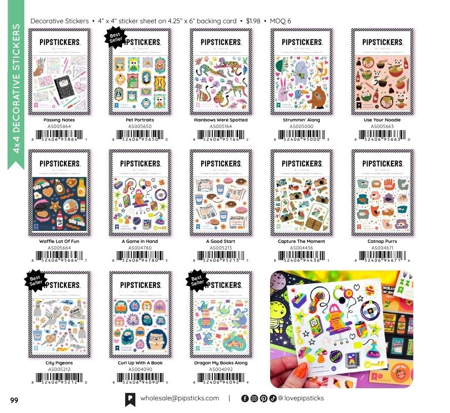 Pipsticks Annual Stickers Catalog Weekly Ad January 1 - December 31, 2026