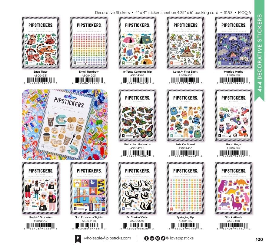 Pipsticks Annual Stickers Catalog Weekly Ad January 1 - December 31, 2026