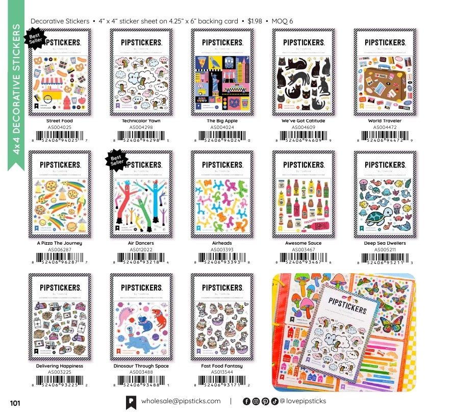 Pipsticks Annual Stickers Catalog Weekly Ad January 1 - December 31, 2026