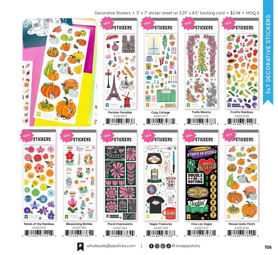 Pipsticks Annual Stickers Catalog Weekly Ad January 1 - December 31, 2026