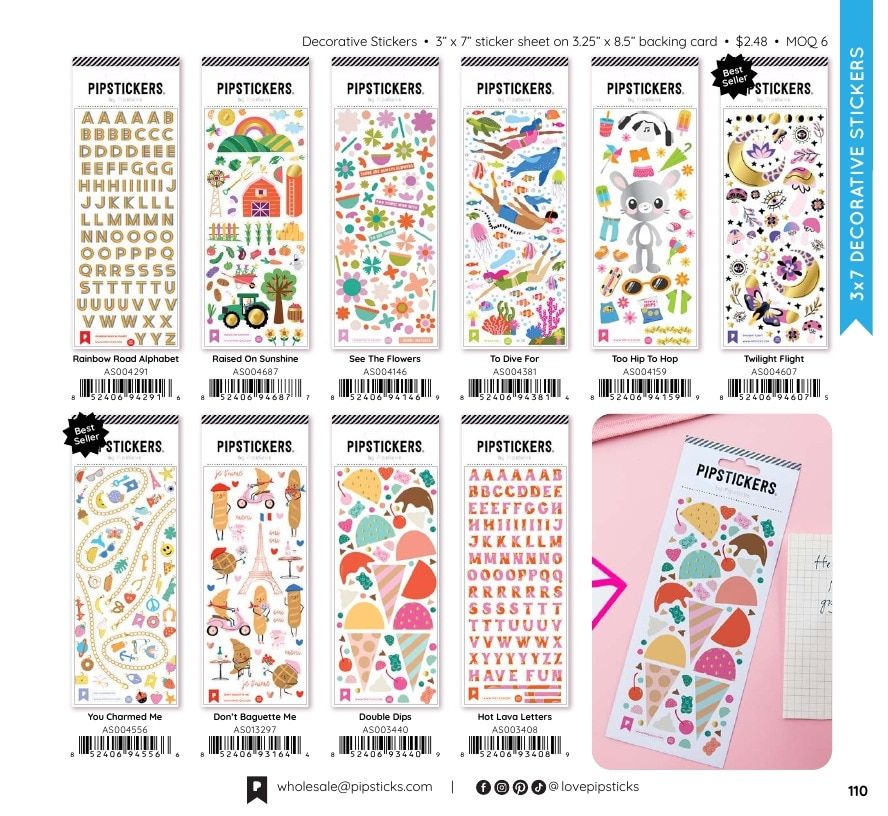 Pipsticks Annual Stickers Catalog Weekly Ad January 1 - December 31, 2026