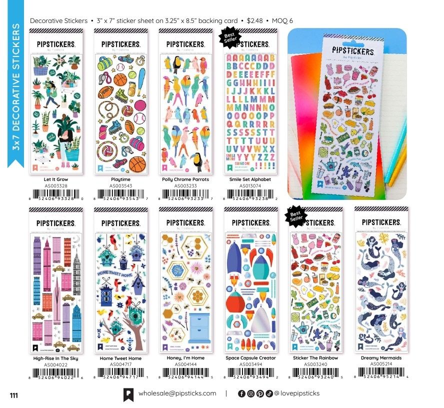 Pipsticks Annual Stickers Catalog Weekly Ad January 1 - December 31, 2026